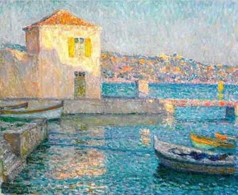 Henri le Sidaner: 'Maison pres de la Mer', oil on canvas (60,5 x 63) - 1925